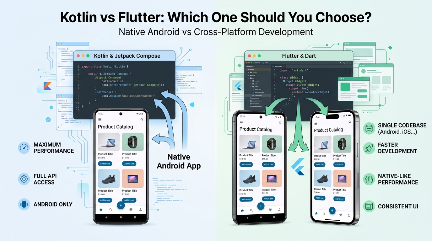 Kotlin vs Flutter: Which One Should You Choose for Mobile App Development?